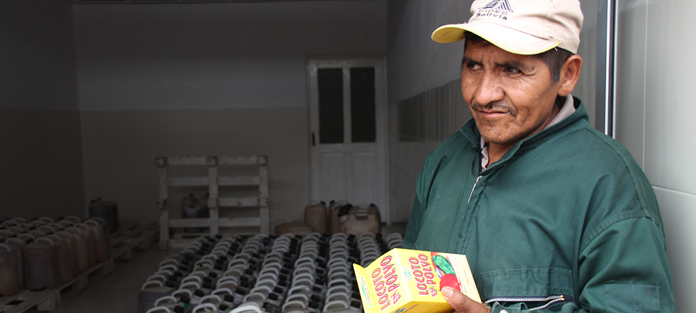 Producteur écologique en Bolivie