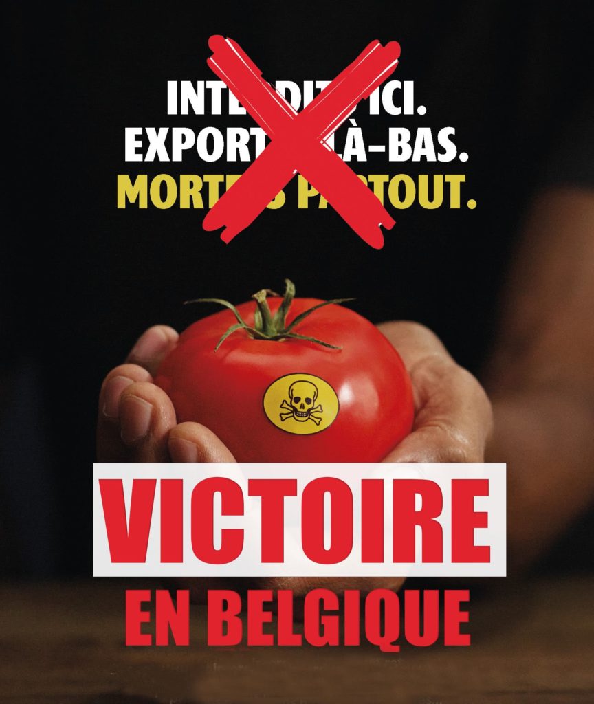 banner site web - : La Belgique dit stop aux exportations de pesticides interdits