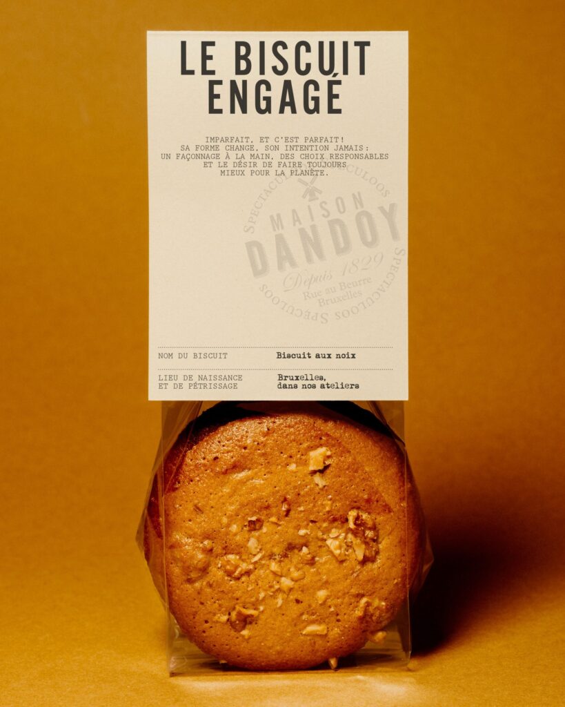 Paquet de biscuit engagé Dandoy